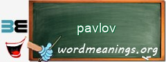 WordMeaning blackboard for pavlov